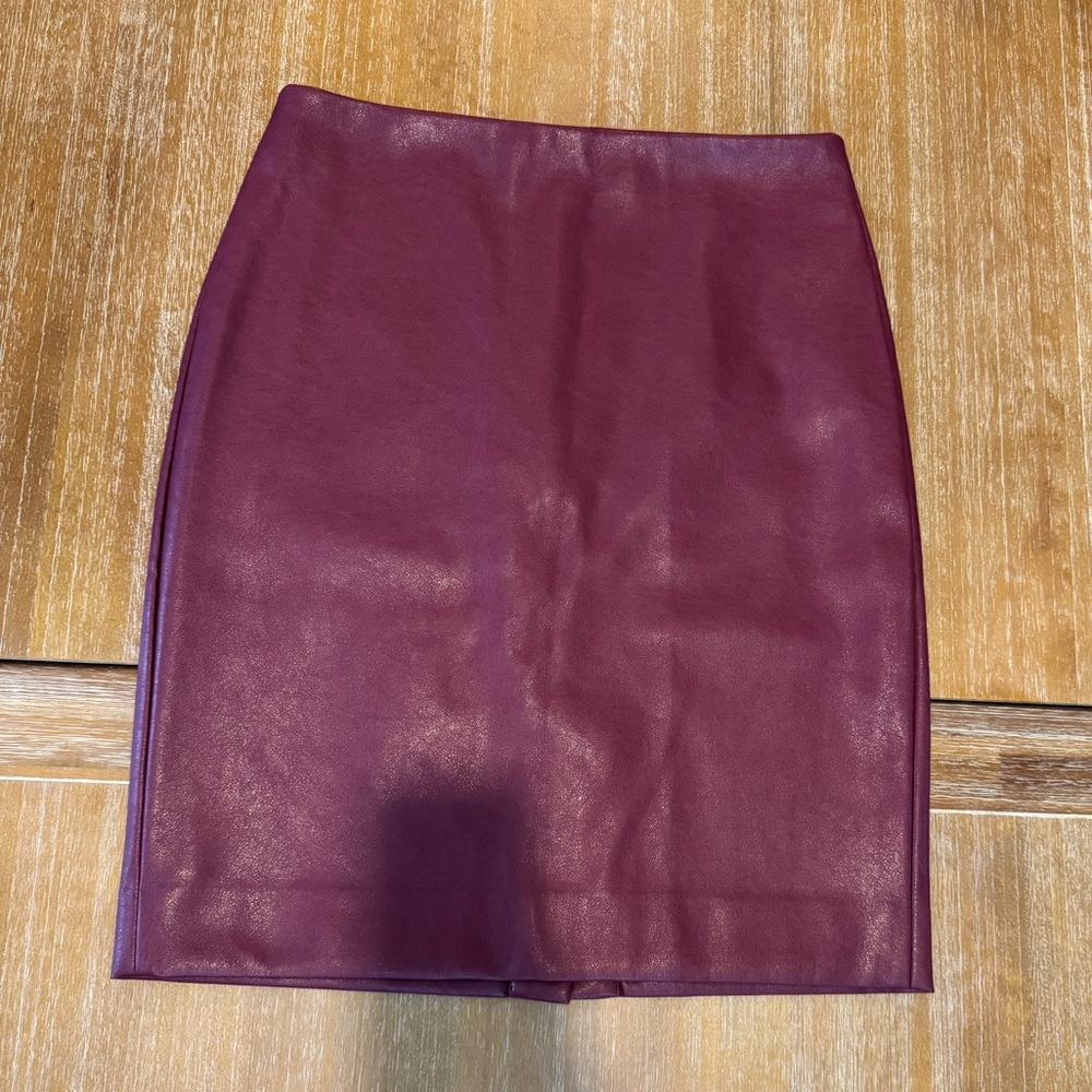 J.Crew faux leather pencil skirt - Picture 3 of 5